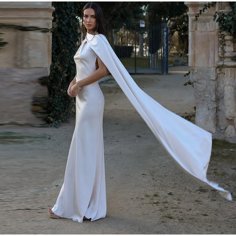 Robe satin dos nu — La sophistication faite robe – Image 44