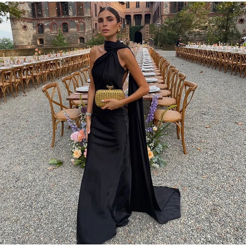 Robe satin dos nu — La sophistication faite robe – Image 8