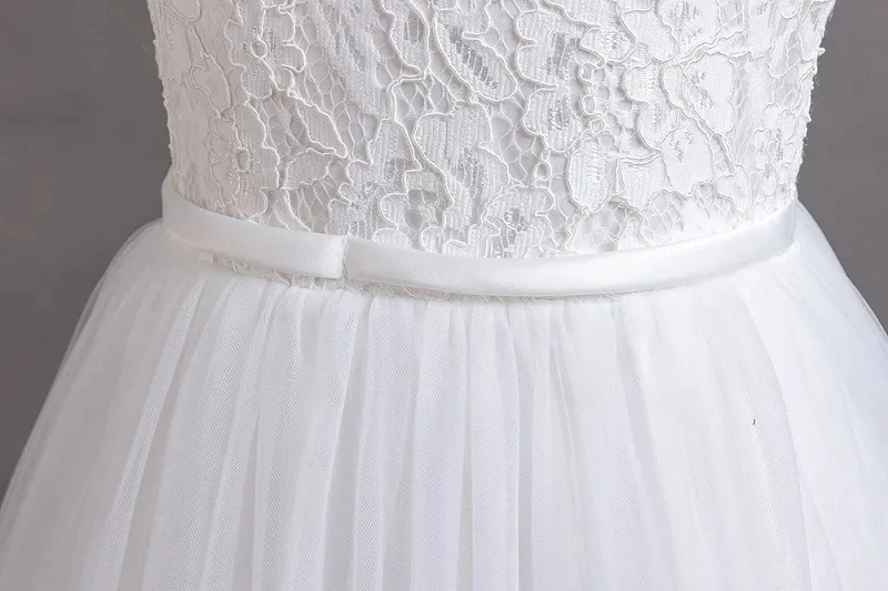New Girl Flower summer Lace Princess Dress fluffy elegant evening dress baby birthday party girl princess dress 0-12 year old – Image 14