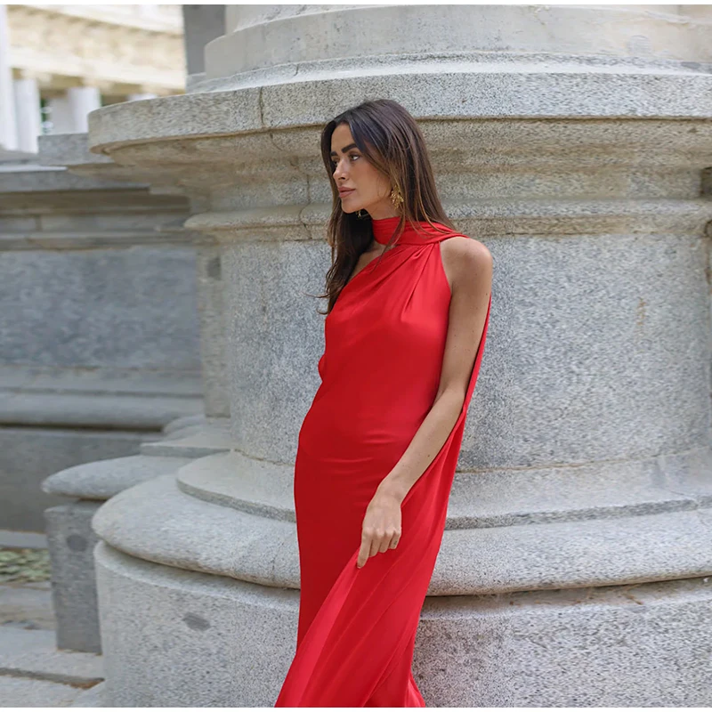 Robe satin dos nu — La sophistication faite robe – Image 57