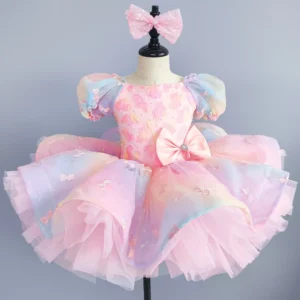 Summer Children Ballet Dress Baby Ballerine Dance Costumes Kids Dresses Tutu Girl Ballet Leotards Vestidos Party Girls Clothing