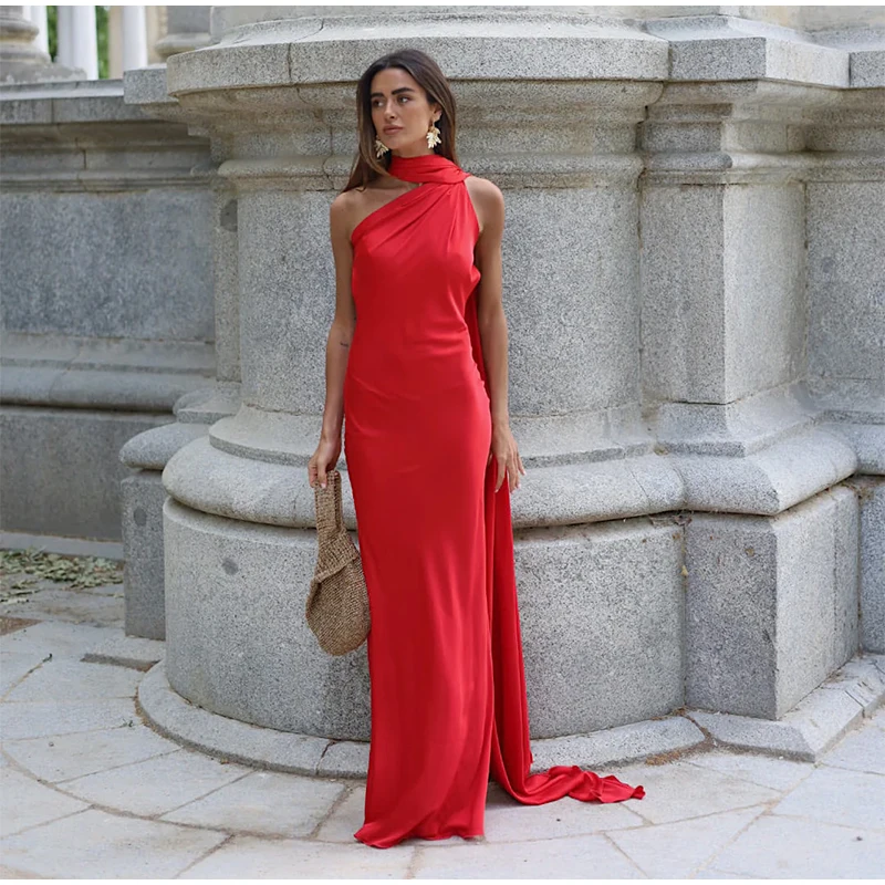 Robe satin dos nu — La sophistication faite robe – Image 14