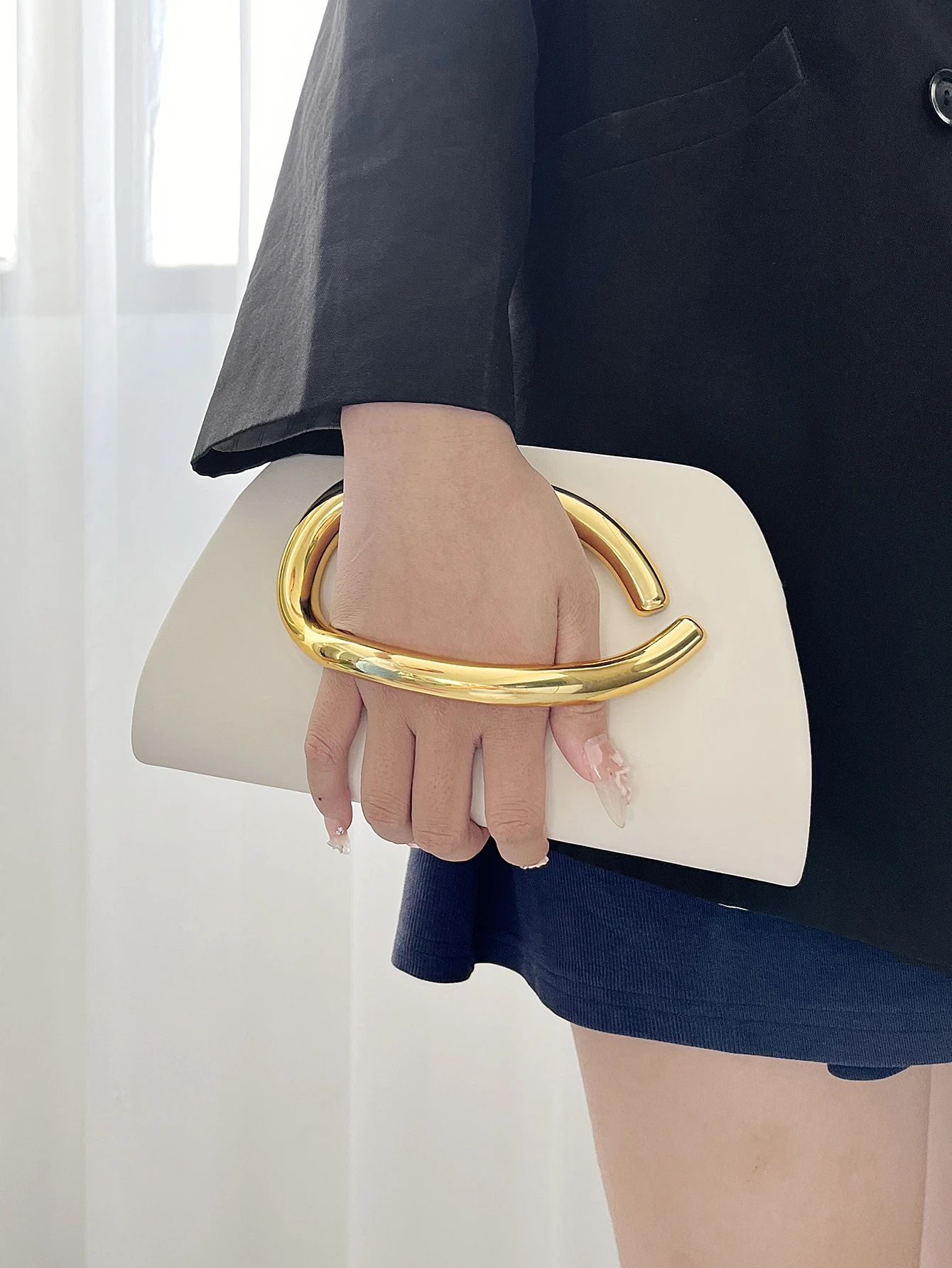 Gold Magnetic Closure Women Evening Bags Luxury Designer Handbag And Purse Party Banquet Chain Crossbody Bag Fashion ShoulderBag – Image 2