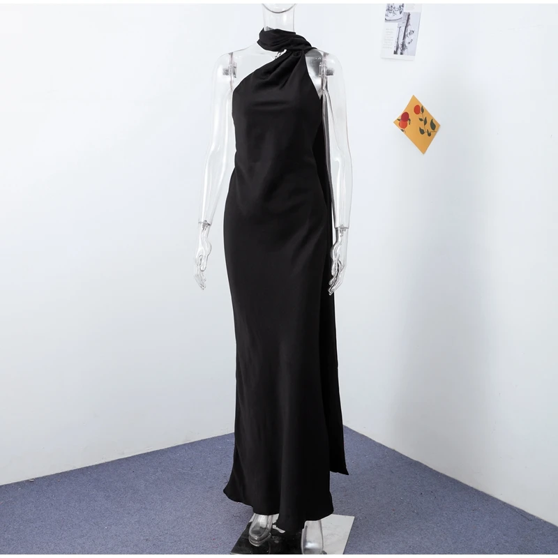 Robe satin dos nu — La sophistication faite robe – Image 19